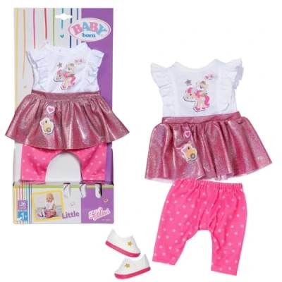 Abbildung von BABY born Lieblingsoutfit 36cm, Shirt mit Leggings und Schuhen für 36 cm Puppen, 836330 Zapf Creation