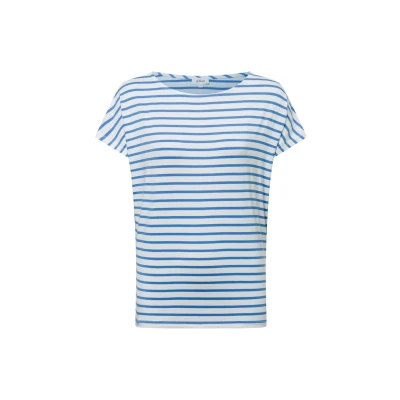 Abbildung von T Shirt aus Viskosestretch im Relaxed Fit Royalblau 38