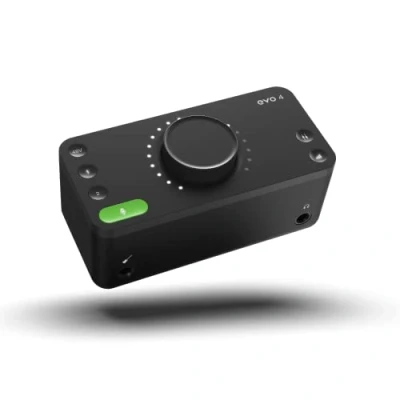 Abbildung von Audient EVO4, EVO 4 USB Audio Interface Soundkarte für Musikproduktion (2 in / 2 out Audiointerface, 48 Volt Phantomspeisung, Mikrofon Vorverstärker, etc.)