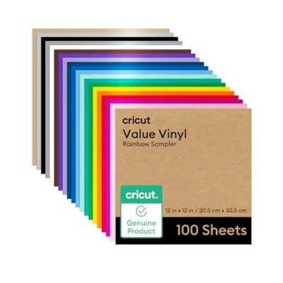 Abbildung von Vinyl Sampler, matt, Regenbogenmuster, 30,5 x cm, 100 Stück