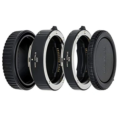 Abbildung von JJC Automatik Makro Zwischenringe (AF) für Makrofotographie 11mm/16mm Set Canon RF Bajonett Kameras EOS R100 R Ra RP R1 R3 R5 R5II R5c R6 R6II R7 R8 R10 R50 &amp; Objektiv