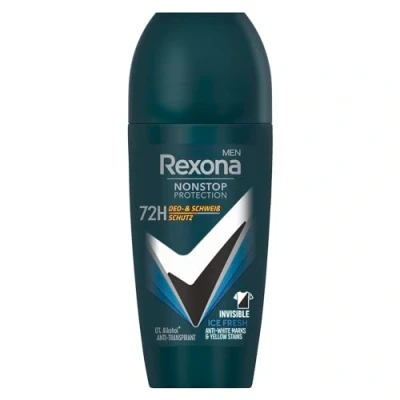 Abbildung von Rexona Men Nonstop Protection Deo Roll On Invisible Ice Fresh Antitranspirant mit 72 Stunden Schutz vor Schweiß und Körpergeruch 50 ml