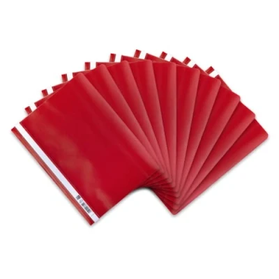 Abbildung von Oxford Schnellhefter A4, aus Kunststoff, rot, 10er Pack