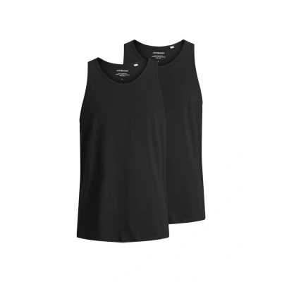 Abbildung von Jack &amp; Jones Jacbasic Tanktop 2 PACK Unterhemd/shirt, Herren, Größe: Small, Black