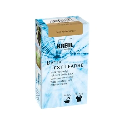 Abbildung von KREUL 98534 Batik Textilfarbe Sand of the Sahara, 70 g, Farbpulver zum Batiken und Färben von Textilien