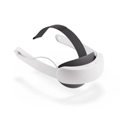 Abbildung von Elite Riemen mit Akku für Meta Quest 3/3S kompatibel bis zu 2 Stunden zusätzliche Spielzeit Premium Komfort und erstklassige Gewichtsverteilung anpassbare,ergonomische Passform