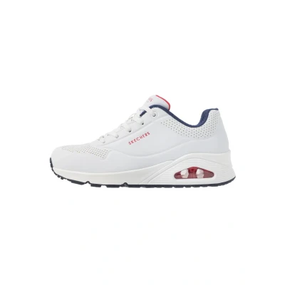 Abbildung von Skechers Sport UNO Sneaker low, Damen, Größe: 38.5, White/navy/red Schuhe
