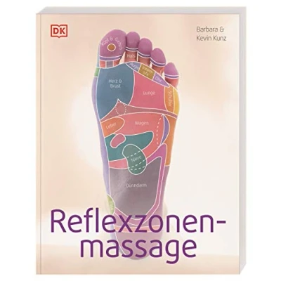 Abbildung von Reflexzonenmassage: Grundlagen der Hand und Fußmassage. Darstellung von Massagetechniken in anschaulichen Schritt für Sequenzen