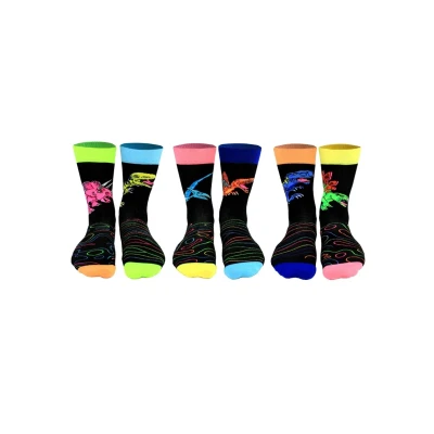 Abbildung von Dino Oddsocks Socken in 39 46 im 6er Set Dinosaurier Strumpf