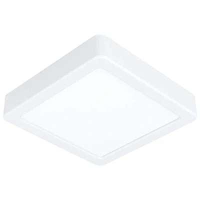 Abbildung von EGLO LED Deckenleuchte Fueva 5, L x B 16 cm, 1 flammige Aufbauleuchte aus Stahl und einer Kunststoff Leuchtfläche, Deckenlampe in Weiß, Aufbaulampe warmweiß