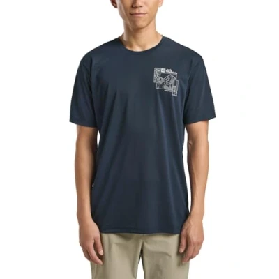 Abbildung von Jack Wolfskin Vonnan Graphic Tshirt print, Herren, Größe: Large, Explore midnight sky
