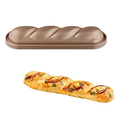 Abbildung von Tefal Creabake J3083S04 Backformen, 3 Stück, antihaftbeschichtet, leicht zu lösen, abnehmbar und stapelbar, einfache Aufbewahrung, Backform