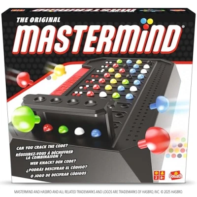 Abbildung von Goliath Mastermind The Original Classic, Spiele für 2 Personen, Gesellschaftsspiele ab 8 Jahren, Klassik Brettspiel die Spielesammlung, Strategisches Spiel Kinder und Erwachsene