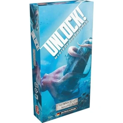 Abbildung von Space Cowboys, Unlock! Das Wrack der Nautilus, Familienspiel, Rätselspiel, 1 6 Spieler, Ab 10+ Jahren, 60+ Minuten, Deutsch