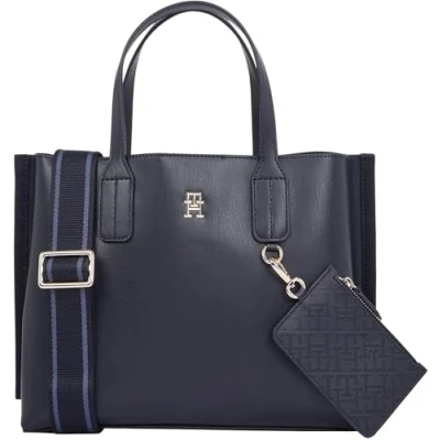 Abbildung von Tommy Hilfiger Damen Tote Bag Tasche Distinct Mini Klein, Blau (Space Blue), Einheitsgröße