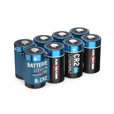 Abbildung von ANSMANN Batterien CR2 Lithium 3V CR15H270 DLCR2, 8 Stück, Spezialbatterien, für Sensoren,elektronische Schlösser,Blitzlicht,Taschenlampe,Elektrogeräte