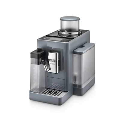 Abbildung von De&#039;Longhi Rivelia EXAM440.55.G Kaffeevollautomat mit LatteCrema Milchsystem, Wechselbarer Bohnenbehälter, 16 Kaffee &amp; Milchgetränke auf Knopfdruck, Extra Shot Funktion, 3,5&quot; Touch Display, Grau