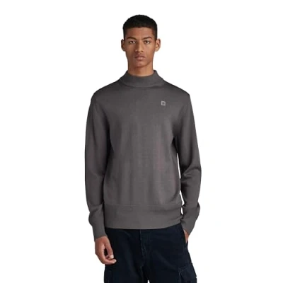 Abbildung von G Star Premium CORE MOCK Strickpullover, Herren, Größe: Medium, Rabbit