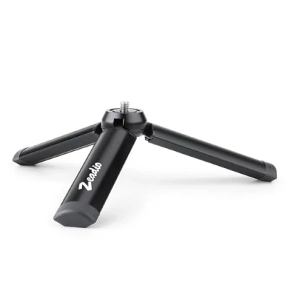 Abbildung von Zeadio Metall Mini Stativ mit 1/4 Zoll Schraube, Tisch für Smooth 4, Osmo Mobile, Vimble 2, Gimble Griff Stabilisator und alle Kameras