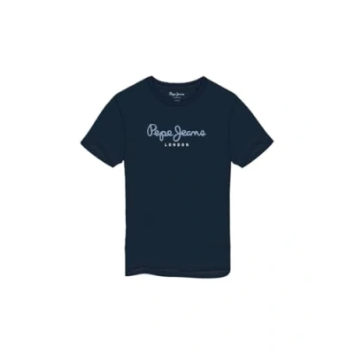 Abbildung von Pepe Jeans EGGO Tshirt print, Herren, Größe: Medium, Deep sea blue