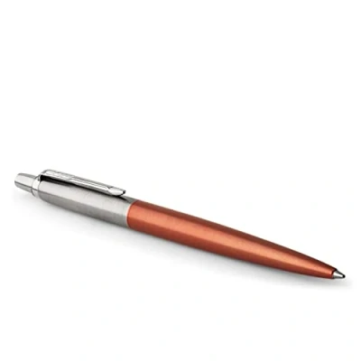 Abbildung von Parker Jotter Kugelschreiber Chelsea Orange Mittlere Spitze Blau Geschenkbox