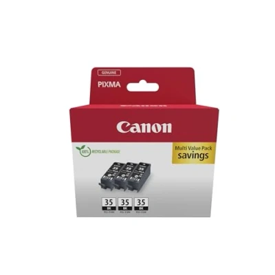 Abbildung von Canon Originaltinte PGI 35 (3 Tintenpatronen; 3X Schwarz) Triple Pack
