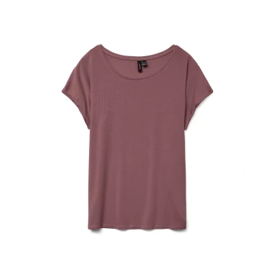 Abbildung von Vero Moda Vmava Tshirt basic, Damen, Größe: XS, Rose brown