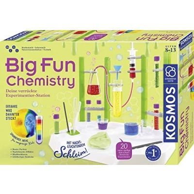 Abbildung von KOSMOS 645649 Big Fun Chemistry Die verrückte Chemie Station, Experimentierkasten für Kinder ab 8 Jahre, glibbriger Schleim, blubbernde Flüssigkeiten, Chemiebaukasten