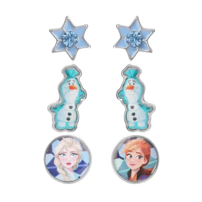 Abbildung von Disney Frozen II Costume SET 3 PACK Ohrringe für Kinder, Größe: 0, Multicoloured