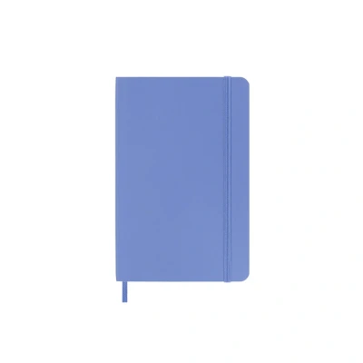 Abbildung von Moleskine Klassisches Notizbuch, Liniertes Weicher Einband und Elastischer Verschluss, Pocket Format 9 x 14 cm, Farbe Hortensienblau, 192 Seiten