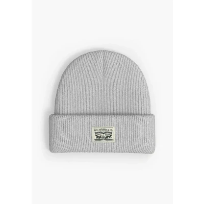 Abbildung von Levi&#039;s Herren Backpatch Beanie, Regular Grey, UN