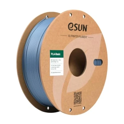 Abbildung von eSUN PLA Filament 1.75mm, Basic 3D Drucker Maßgenauigkeit +/ 0.03mm, 1KG Spule (2.2 LBS) Super Speedy für Drucker,Hellgrau