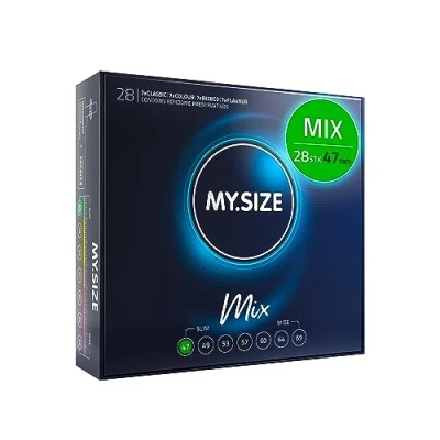 Abbildung von My.Size Mix Kondome Größe 1, 47mm, Großpackung, Inhalt 28 Stück