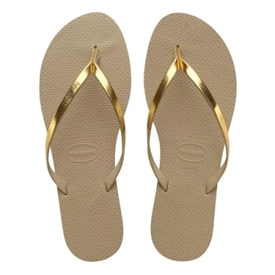 Abbildung von Havaianas You Metallic Flip Flop Damen, Goldener Sandmetallic., 33/34 EU
