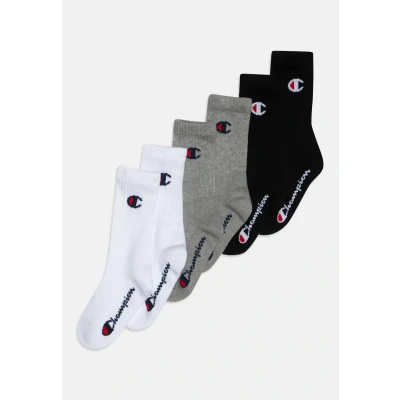 Abbildung von Champion CREW Unisex 6 PACK Sportsocken für Kinder, Größe: 27 30, Schwarz/grau/weiß
