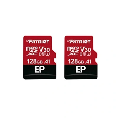 Abbildung von Patriot Memory 128GB A1 / V30 Speicherkarte für Android Telefone und Tablets, 4K Videoaufnahme 2er Pack