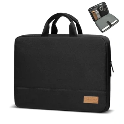Abbildung von Bagasin Laptop Hülle Tasche, 14 Zoll TSA Laptoptasche Schutzhülle Sleeve Wasserdicht mit 4 lagigem Schutz, Computer Tragetasche für MacBook, HP, Dell, Lenovo, Asus Notebook