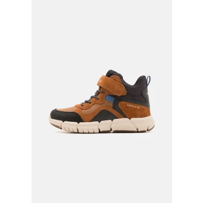 Abbildung von Geox Flexyper BOY ABX Schnürstiefelette für Kinder, Größe: 31, Light brown/black Schuhe