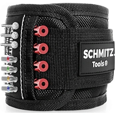 Abbildung von SCHMITZ.Tools Geschenke für Männer Magnetarmband Handwerker Gadget mit 15 starken Magneten Männergeschenke Papa Geschenk Mann Geburtstagsgeschenk Gifts for Men