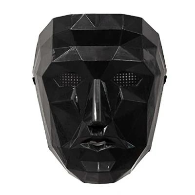 Abbildung von Boland Maske Dreieck, Quadrat, Kreis oder Anführer, 4 Motive zur Auswahl, Soldat Wächter, Spieler, Gesichts Maske, koreanische Spiel Game, Kostüm, Karneval, Mottoparty