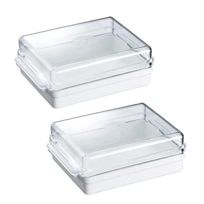 Abbildung von Westmark 2 Kühlschrank Butterdosen, Kunststoff, Traditionell, Weiß/Transparent, 208822E3