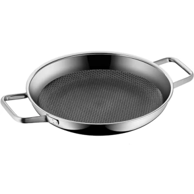 Abbildung von WMF Profi Resist Servier / Bratpfanne 28 cm Induktion, Mehrschichtmaterial beschichtet, Wabenstruktur, Edelstahlgriff, backofenfest