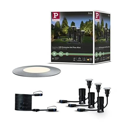 Abbildung von Paulmann 93649 Plug &amp; Shine LED Außenleuchte Floor Mini 3er Ergänzungsset IP67 3000K 3x2,5W 24V 93949 Bodeneinbauleuchte Aussenbeleuchtung