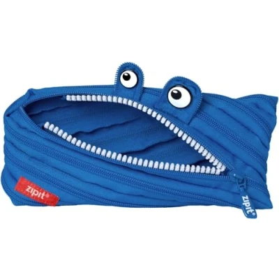 Abbildung von ZIPIT Monster Federmäppchen für Kinder Großes Mäppchen die Schule Etui Jungen und Mädchen Federmappe Durchsichtige Weiß