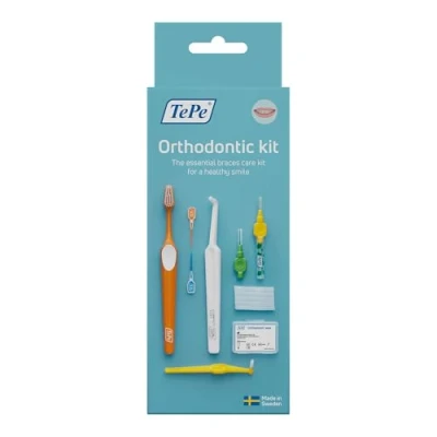 Abbildung von TEPE Zahnspangen Pflegeset Orthodontic Kit (10 teilig) / Das ideale Set für ein gesundes Lächeln