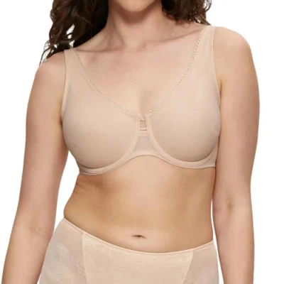Abbildung von Triumph WILD ROSE Sensation Triangel BH, Damen, Größe: 85G, Nude beige