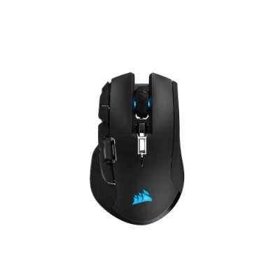 Abbildung von CORSAIR IRONCLAW RGB WIRELESS FPS/MOBA Gaming Mouse 18.000 DPI 10 Programmierbare Tasten Für Große Hände Geeignet iCUE Kompatibel PC, Mac, PS5, PS4, Xbox Schwarz