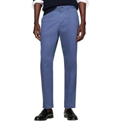 Abbildung von Tommy Hilfiger Herren Chino Hose Harlem Tapered Fit, Blau (Aegean Sea), 33W/28L