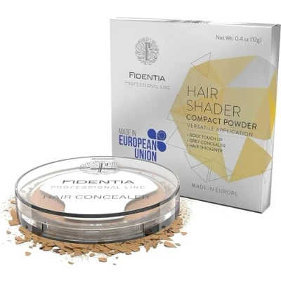 Abbildung von Fidentia Hair Shader 12g Made in EU Haar Concealer zur Haarverdichtung, Ansatz &amp; Geheimratsecken kaschieren Hellblond