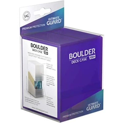 Abbildung von Ultimate Guard UGD010695 Boulder Deck Case 100+ Standardgröße Kartenbox, Einfarbig, Amethyst
